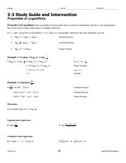 Study Guide Properties of Logarithms.pdf
