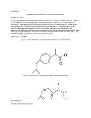 CHEM 278-03 Enantiomeric Resolution of Ibuprofen.docx