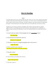 Hesi A2 Reading Different Versions With Questions and Answers.docx