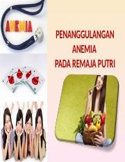 Anemia pada remaja penyebab Ppt Anemia