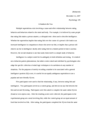 PSYCH 105 - Mythbusters Paper