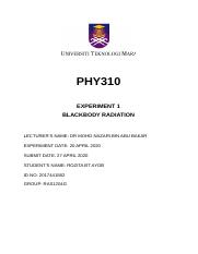 EXPERIMENT 1 PHY310.docx